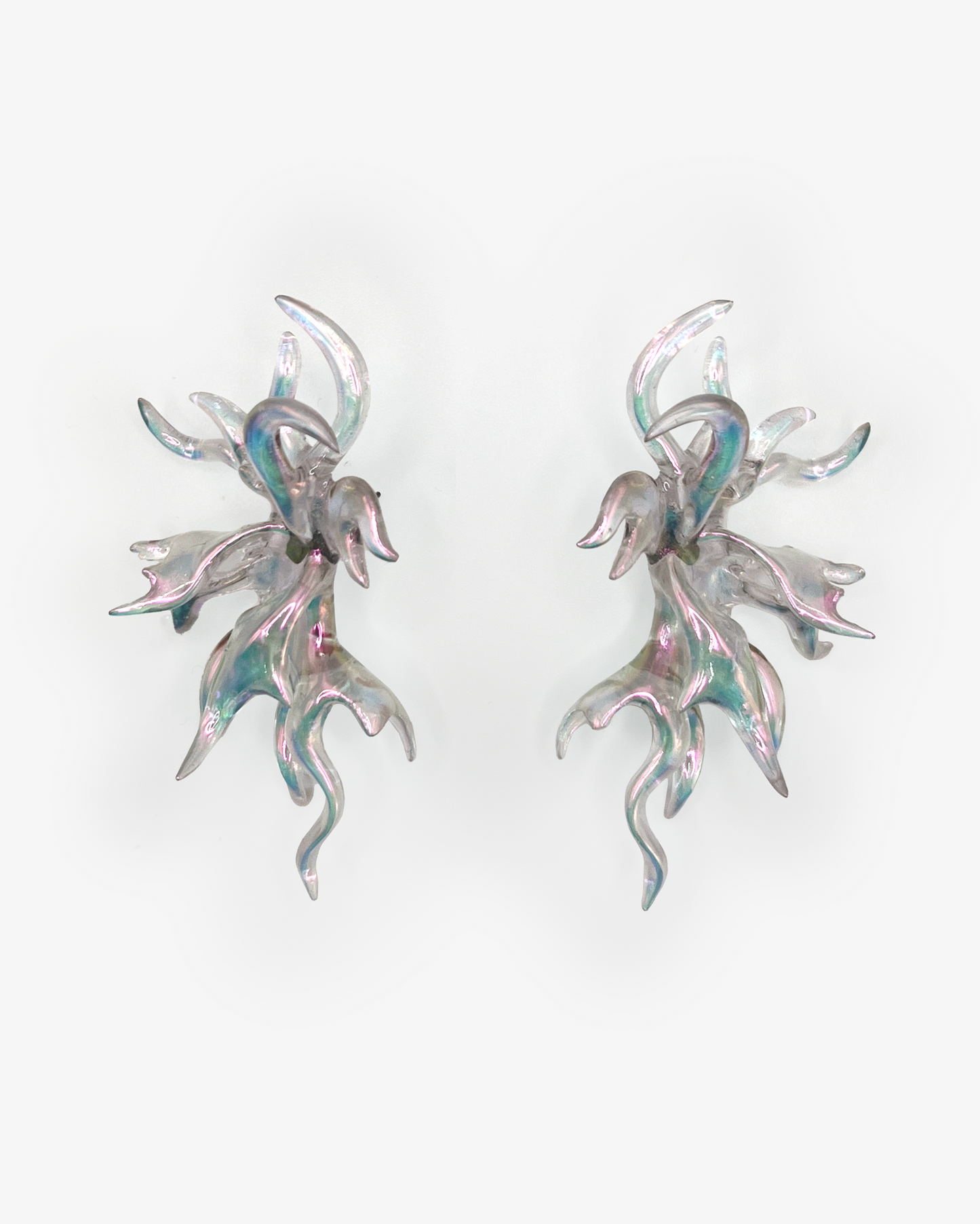 Iridescent Coral Earrings
