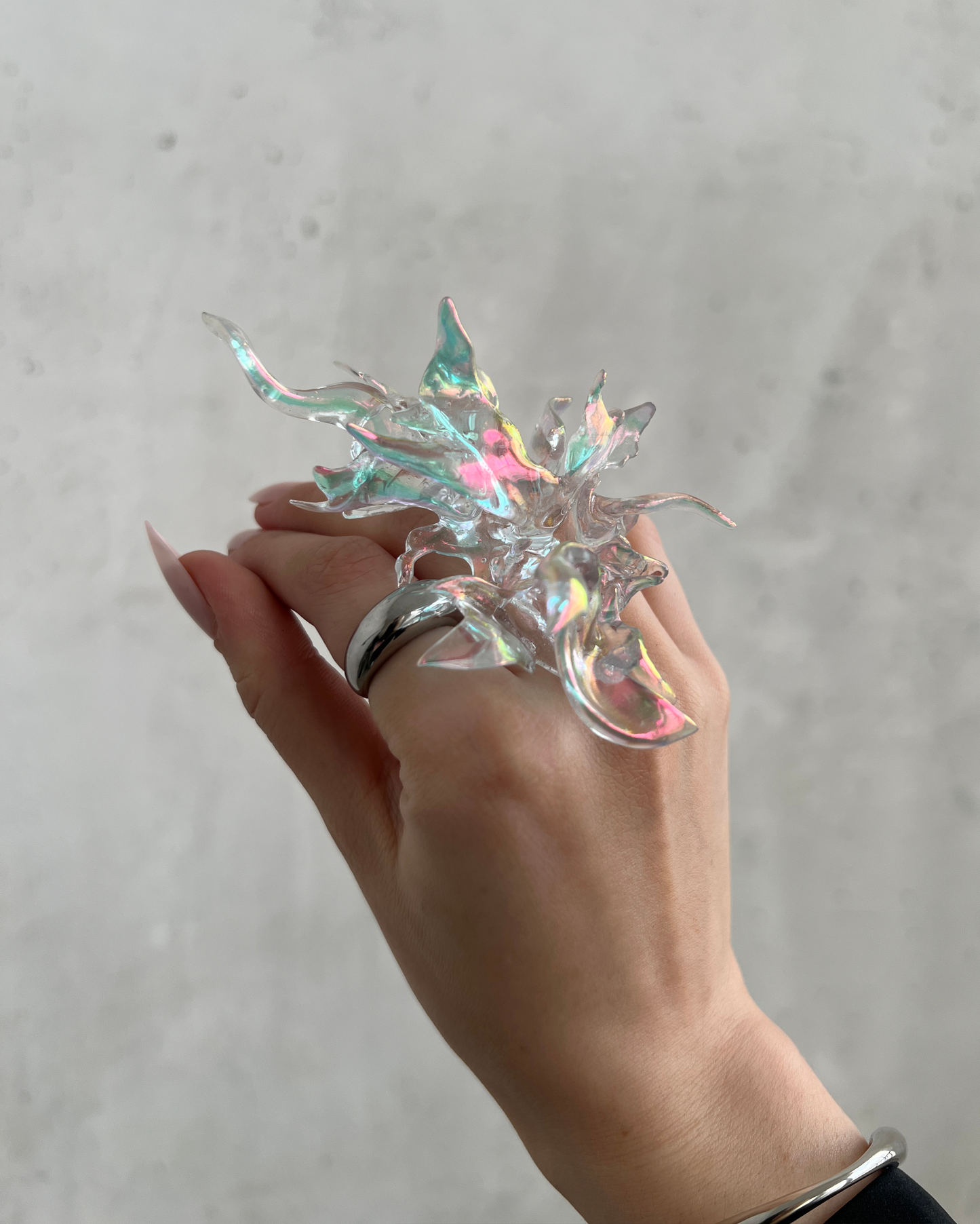 Iridescent Coral Ring Mini
