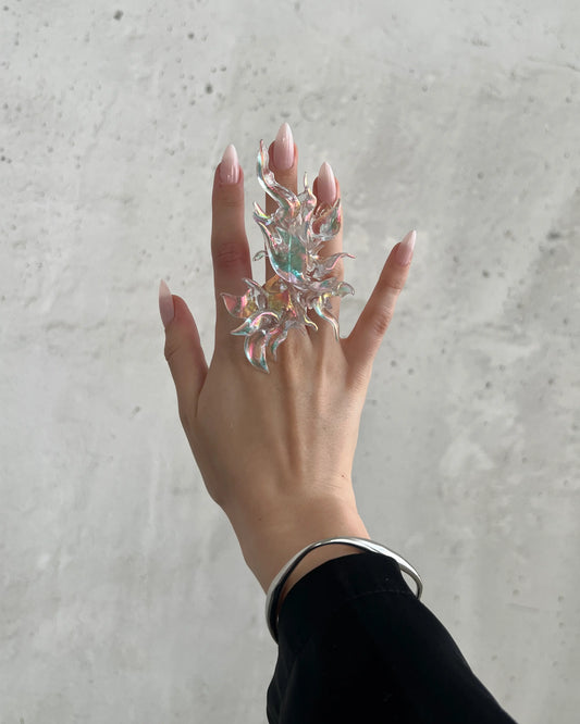 Iridescent Coral Ring Mini - WHYNOEN