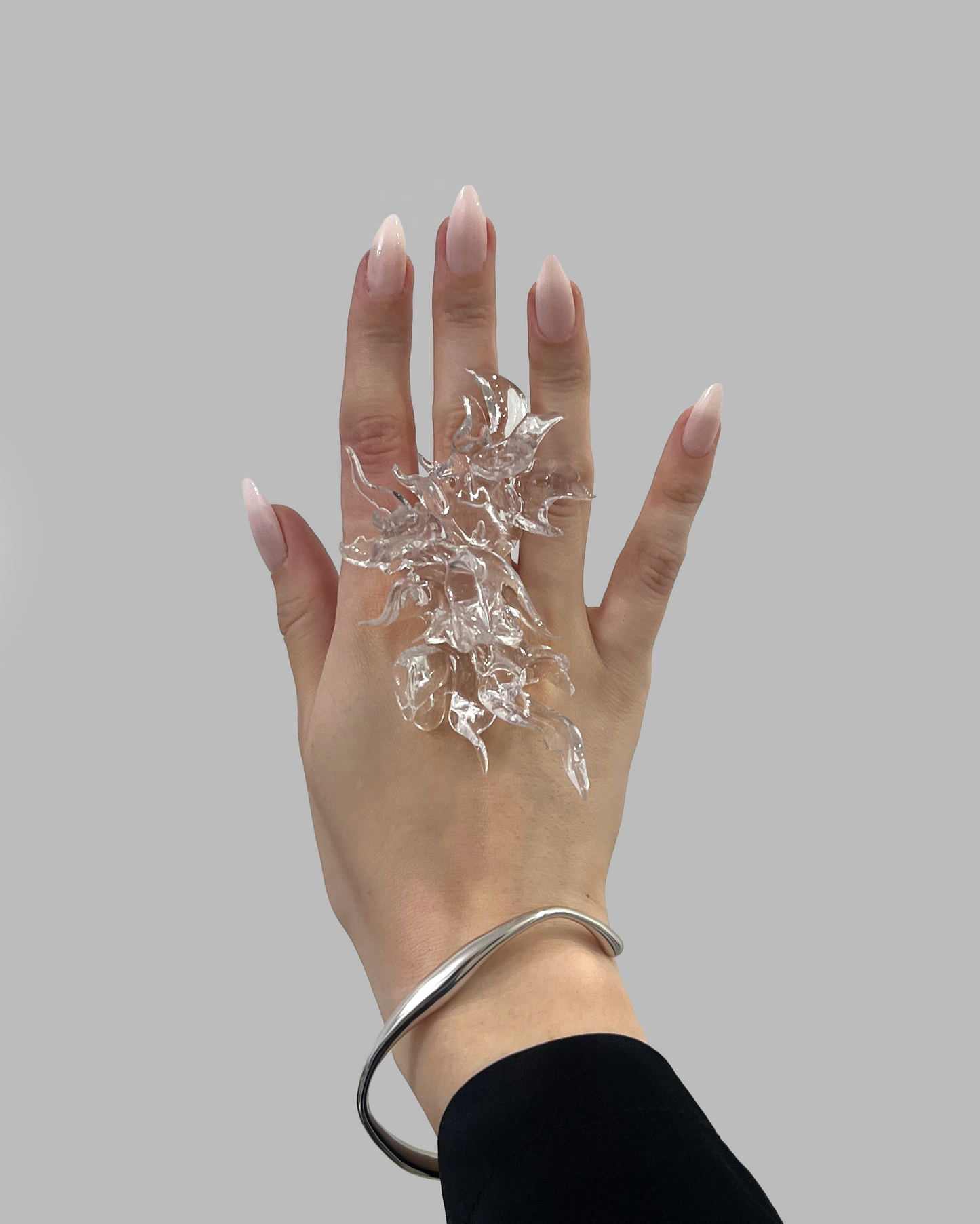 Transparent Coral Ring Mini