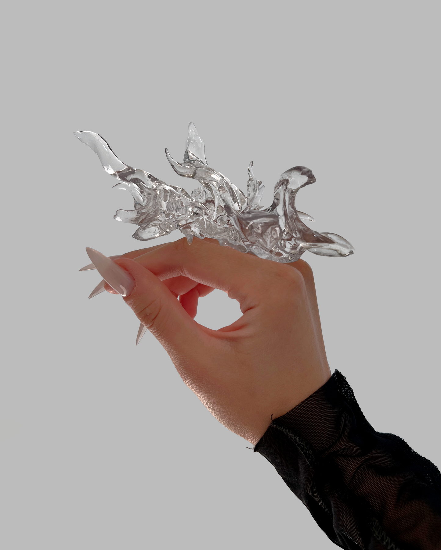 Transparent Coral Ring