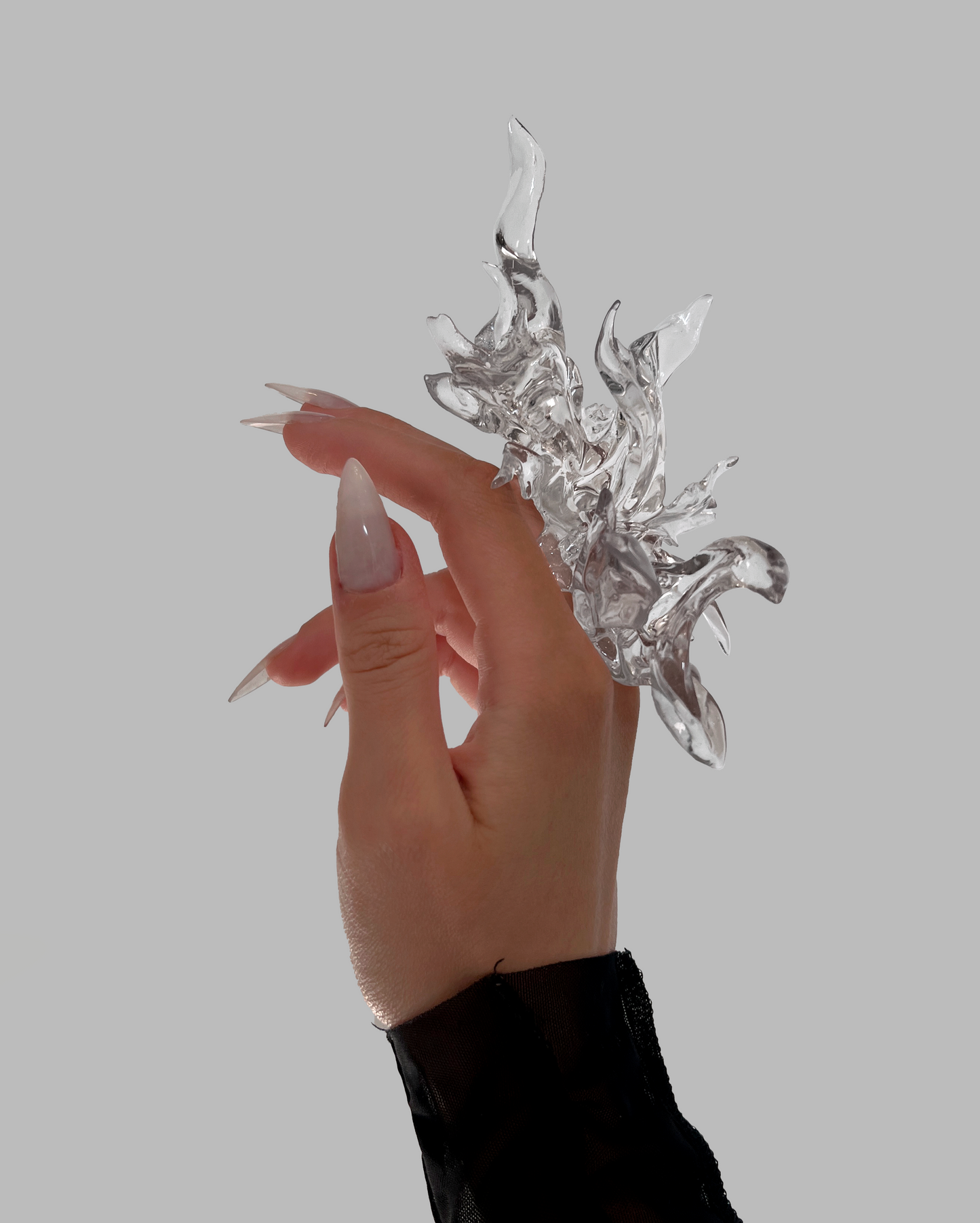 Transparent Coral Ring