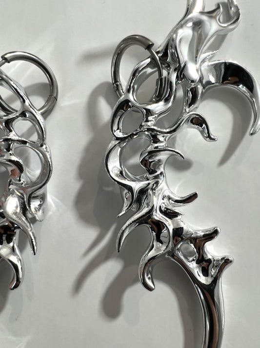 PRE-ORDER Organic Form Earrings Metallic