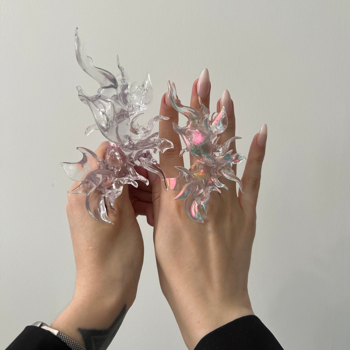 Iridescent Coral Ring Mini
