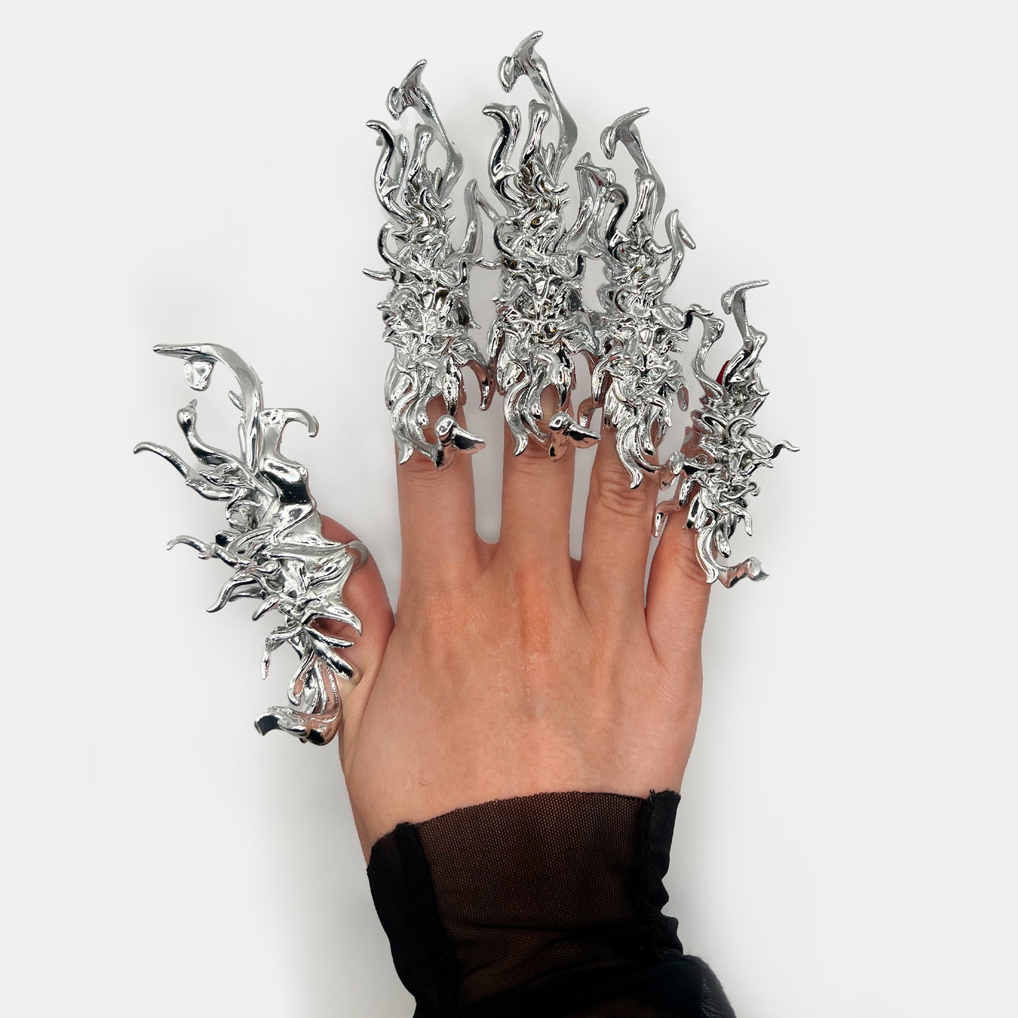 Metallic Nail Ring
