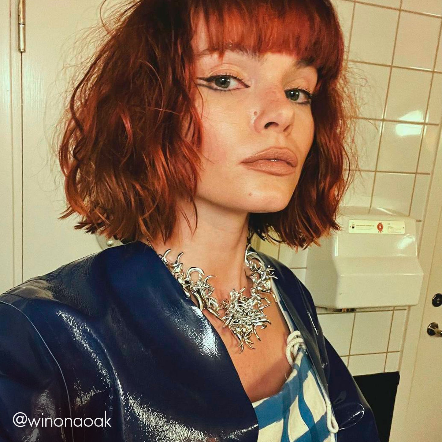 Metallic Symmetry Necklace
