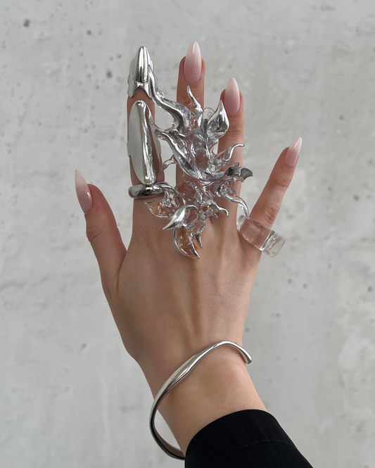 Shiny Coral Ring Mini