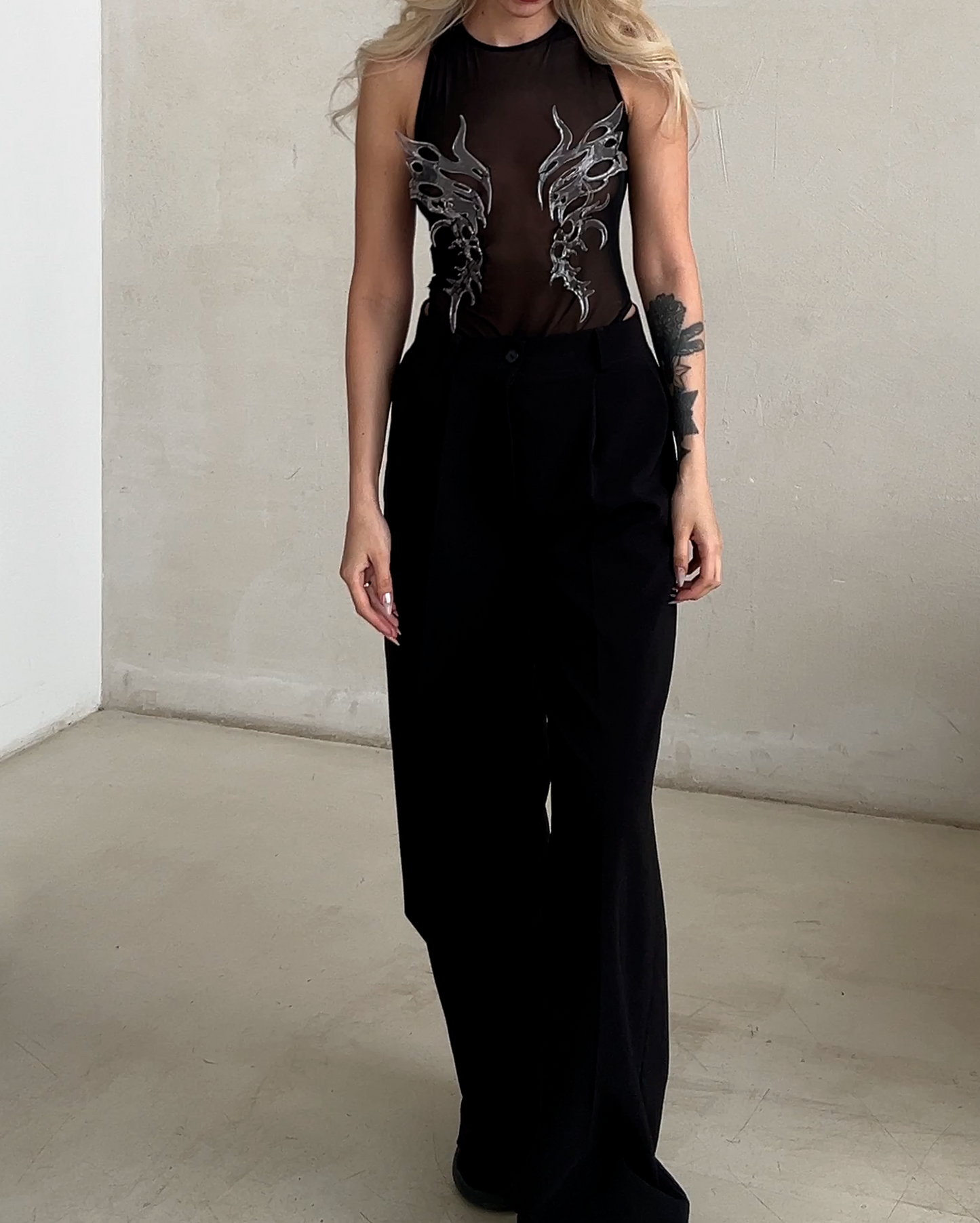 Transparent Sculptural Bodysuit