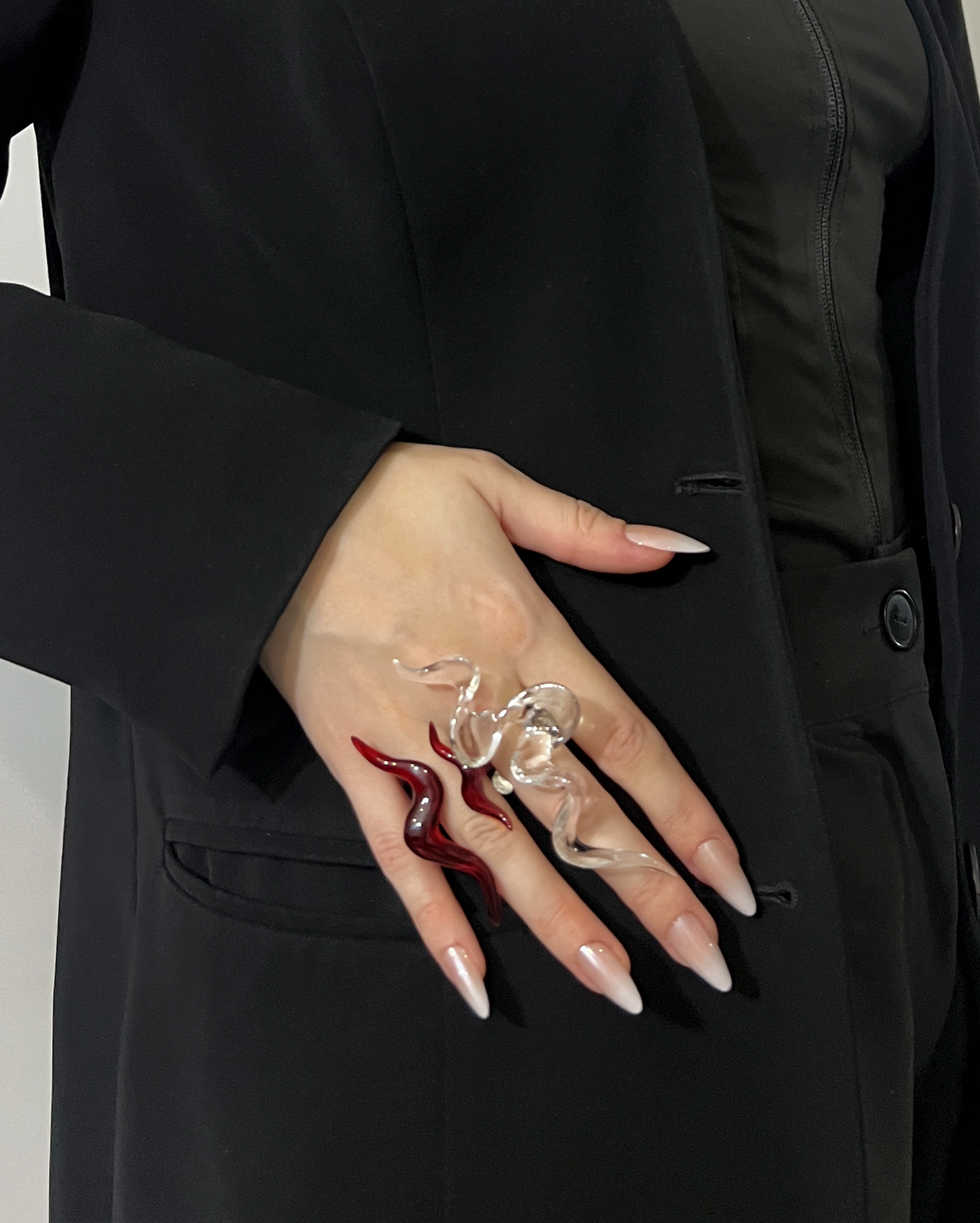 Transparent Shape M Ring