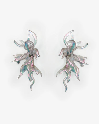 Iridescent Coral Earrings - WHYNOEN