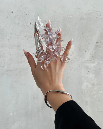 Transparent Coral Ring - WHYNOEN