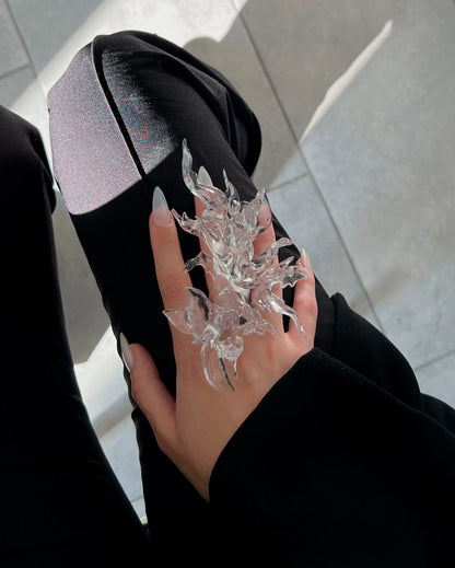 Transparent Coral Ring - WHYNOEN