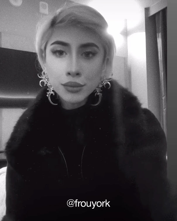 Organic Form Earrings Transparent - WHYNOEN