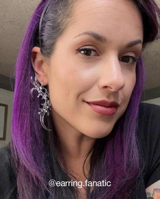 Organic Form Earrings Transparent WHYNOEN