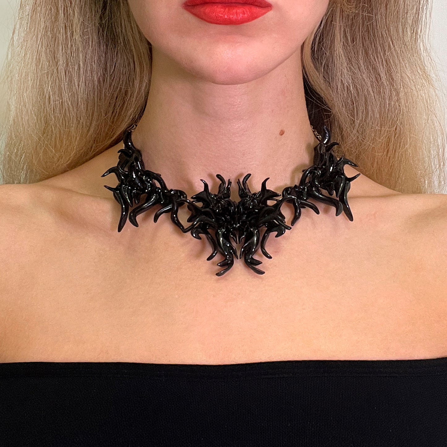 Black Symmetry Necklace