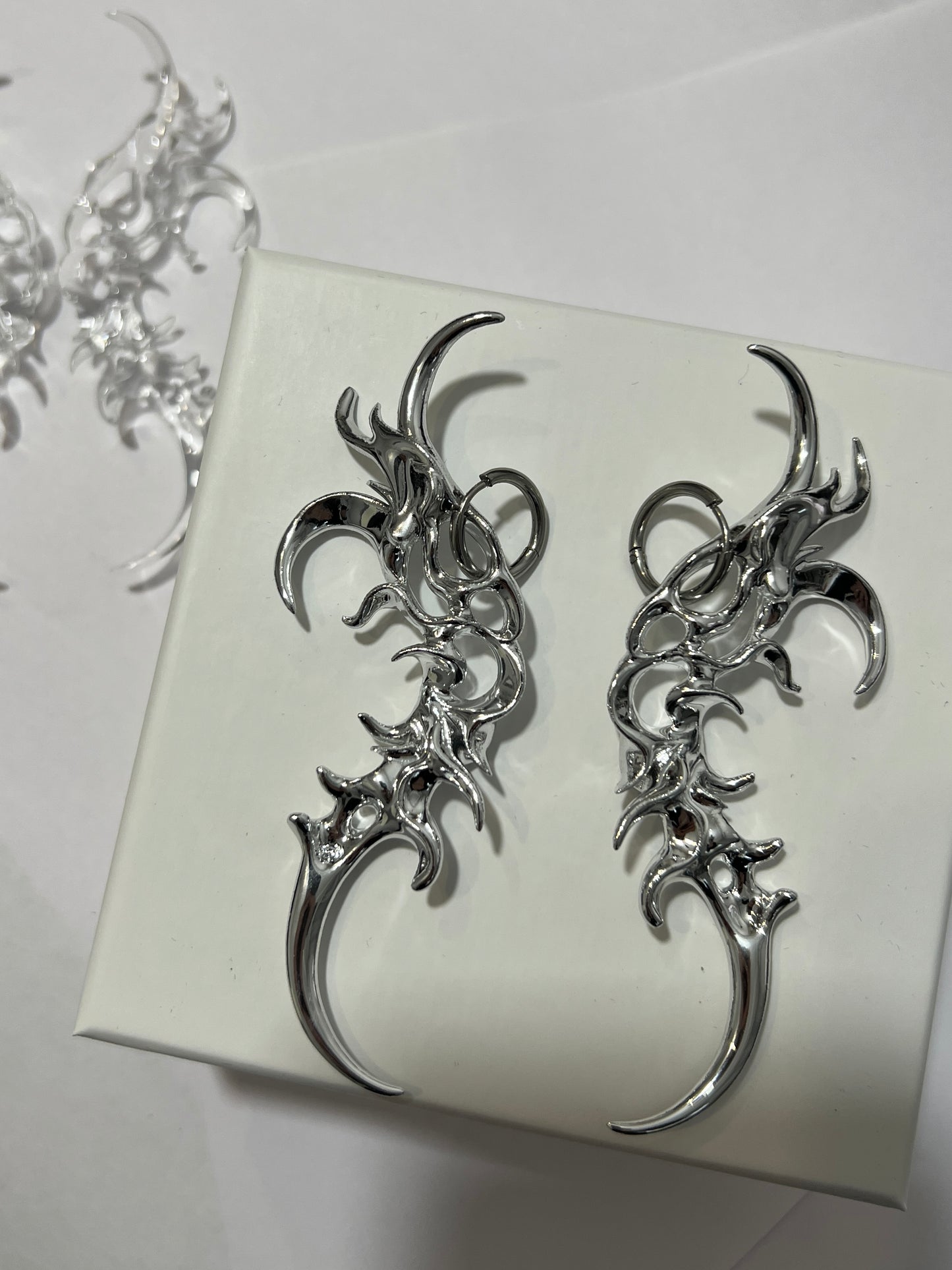 PRE-ORDER Organic Form Earrings Metallic