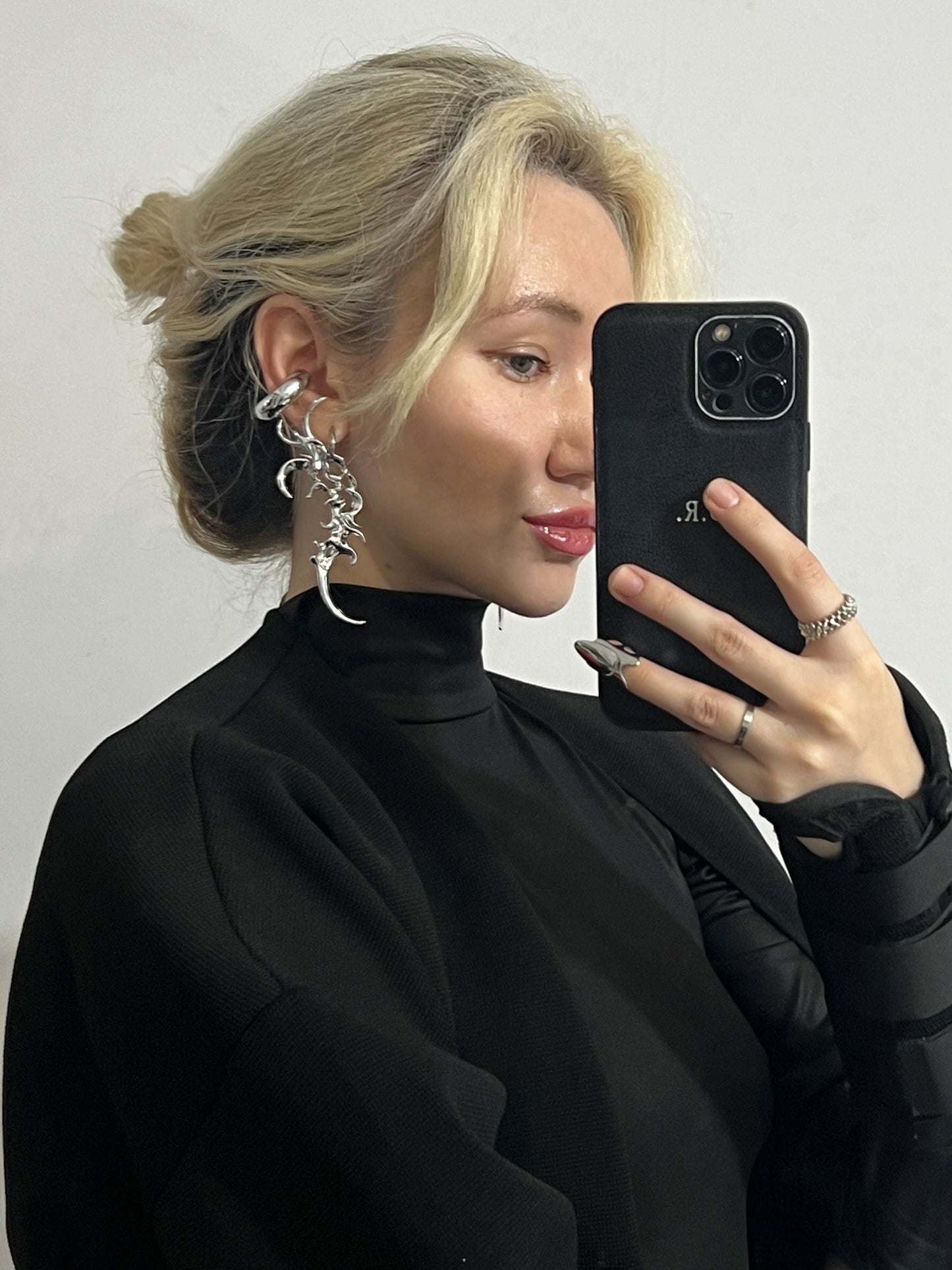 PRE-ORDER Organic Form Earrings Metallic