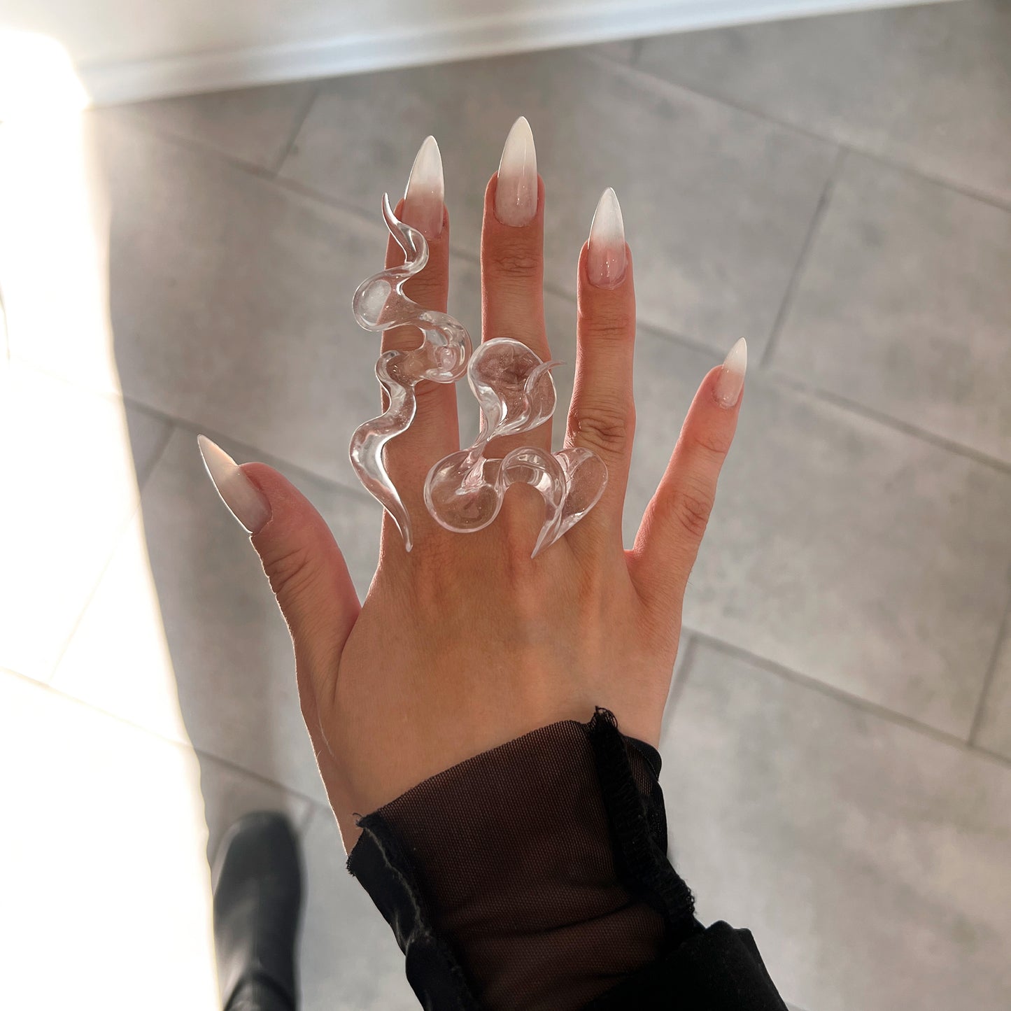 Transparent Shape M Ring