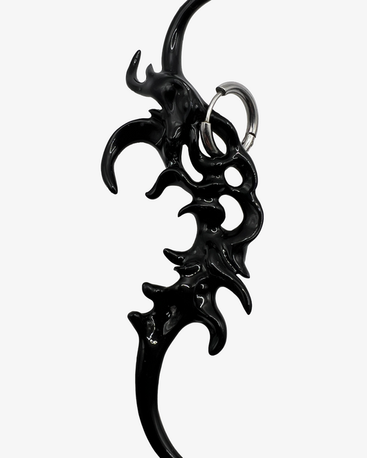 Organic Form Earrings Black