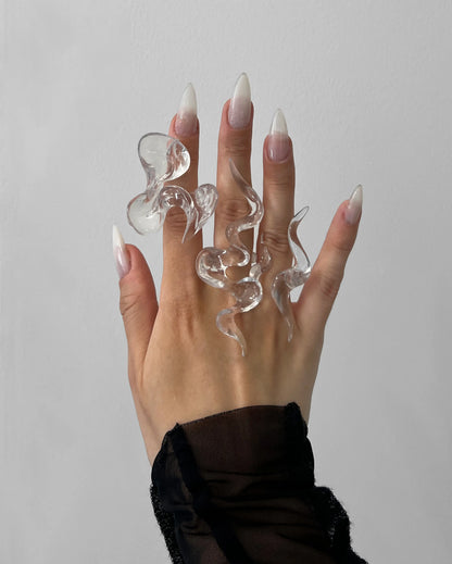 Transparent Shape S Ring - WHYNOEN