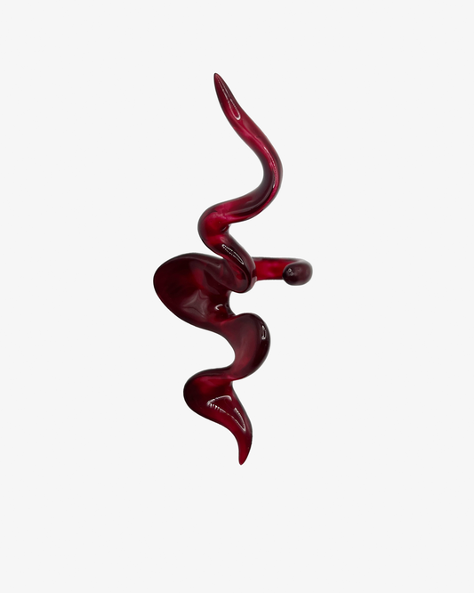 Burgundy Shape M Ring