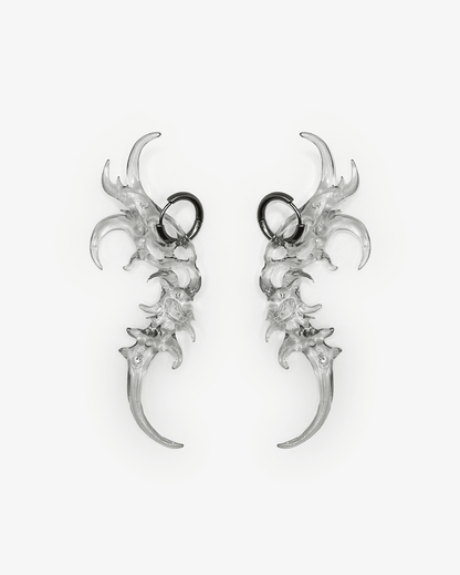 Organic Form Earrings Transparent - WHYNOEN