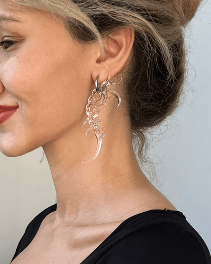 Organic Form Earrings Transparent - WHYNOEN