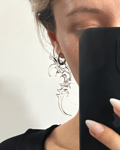 Organic Form Earrings Transparent - WHYNOEN